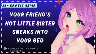 ASMR || La hermana universitaria Hot de un amigo se cuela en tu cama [Slutty Whispers] [Juego de roles de audio]