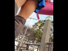 ミニスカでお散歩　スカート短すぎてパンツ丸見え！！ - Screenshot 16 of 16 - ミニスカ