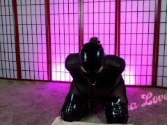 Self Bondage Gag Test with Penis Ballgag / Orgasm Belt / Bound Orgasm - Screenshot 3 of 16 - Bound Orgasm
