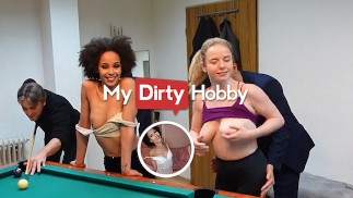 MyDirtyHobby -2 красотки трахнулись с 6 членами