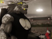 Preview 3 of Santa Hyper Muscle Growth Transformation Animation