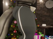Preview 6 of Santa Hyper Muscle Growth Transformation Animation