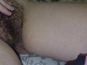 Preview 2 of He really loves to play with my hairy pussy, huge cumshot in my mouth