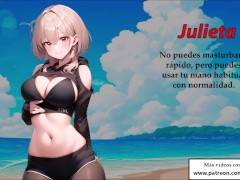 JOI Triple - 3 amigas quieren masturbarte por turnos. En español.