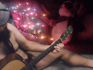 Haar Kerst Teddy Draag Een Origineel Sexy Kerstliedje