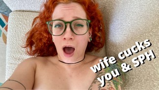 cucked: wife humiliates you while cumming on big futa cock - full video on Veggiebabyy Manyvids