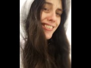 Preview 1 of did you bring your own tea bag? hairy girl public restroom pee urine pissing piss fetish toilet girl