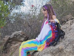 Red Nature Orgasm Experiment: Tail Vibrator & Plant Leather  Flogger - Screenshot 2 of 16 - Masturbation