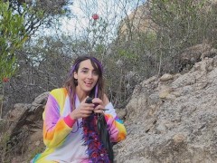 Red Nature Orgasm Experiment: Tail Vibrator & Plant Leather  Flogger - Screenshot 6 of 16 - Masturbation