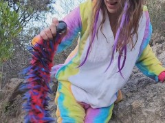 Red Nature Orgasm Experiment: Tail Vibrator & Plant Leather  Flogger - Screenshot 8 of 16 - Furry