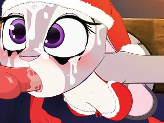 Judy Hopps Na Parede Suga Caralho Peludo Duro Olhar De Natal