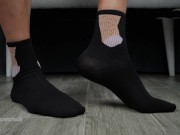 Preview 6 of Big Dick Socks on Big Male Feet! Foot Fetish!