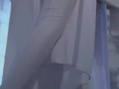 Emma Frost bound and gagged with rope