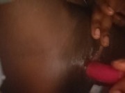 Preview 2 of Ebony pussy play tight black pussy