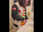 Preview 2 of Trans Mommy Pees For You Compilation