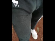 Preview 4 of I went for a run and I get a boner | Bulge in trousers | Onlyfans:@liamdenoche