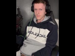 Jerking off and cumshot