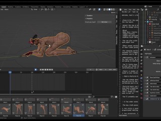 Como Fazer Pornografia 3D - Cum Sims Capítulo 2: Adicionando Esperma às Animações