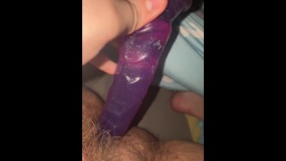 teen slut fucks herself with toy