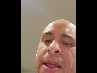He Covered my Face! Deepthroating BWC Cum Facial