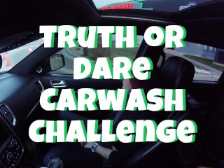 I got a Truth or dare to get Naked in a Public Carwash, so I did It!