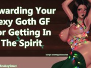 Preview 1 of Rewarding Your Sexy Goth GF For Getting In The Spirit [Audio Porn] [Needy Cumslut] [Please Fuck Me]