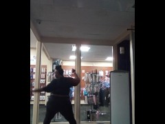 Dancing to THIQUE by Beyonce (At Work)