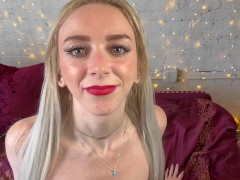 POV JOI Slutty Blonde Nympho At The Holiday Party Begs You To Stroke Your Cock For Her - Remi Reagan