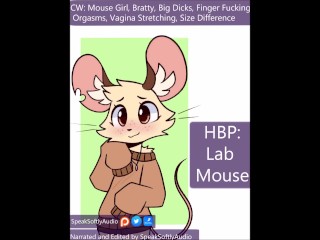 HBP-Slutty Mouse Girl Es Estirada Por Grandes Pollas F / a