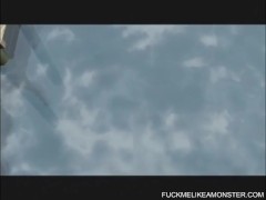 Cartoon babe pussy fucked from behind