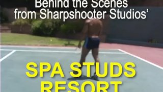 BTS-SPA STUDS RESORT- Naked Buff Spa Attendants Behind the Camera