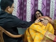 Preview 1 of Cute Married Wife Seema Penetrate Hard Inside Pussy in Saree With Boyfriend