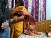 Preview 4 of Cute Married Wife Seema Penetrate Hard Inside Pussy in Saree With Boyfriend