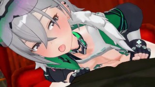 Honkai Impact Bronya Zaychik Hentai Vaquera Sexo Creampie MMD 3D Color de ropa verde oscuro Editar Smixix