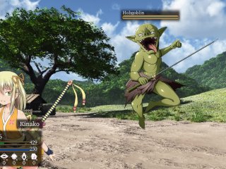 Samurai vandalism - a cute blondie samurai hunting monsters