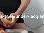 Preview 6 of Eating Cum Filled HotDog ASMR