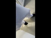 Preview 4 of XXL Huge Cock with white Pants