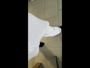 Preview 6 of XXL Huge Cock with white Pants