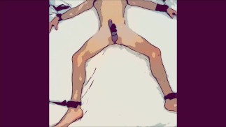 爸爸超级英雄被绑起来折磨，直到与 Lovense 涌出 BDSM 的免提高潮