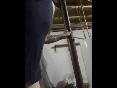 Desperate to piss then I got horny