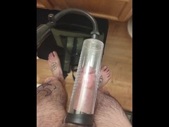 3rd time pumping my cock next to jack off