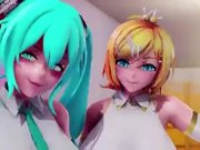 Preview 3 of Futa Futanari Anal Gangbang Huge Cumshots 3D Hentai