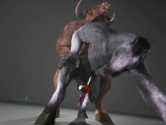 Minotaur and Horse have some fun