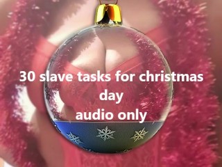 Christmas Slave Tasks - same as Audio Advent Calender but with 5 Extra Tasks