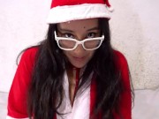 Preview 5 of Santa's little helper come to give you a present (subtitles)