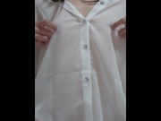 Preview 5 of virgin japanese girl nipple masturbation, beautiful nipples visible through the shirt