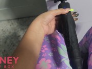 Preview 1 of First dildo bbc😁HONEY PLAY BOX