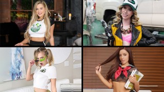 Best of TeamSkeet's All-Stars Compilation - Anya Olsen, Khloe Kapri, Vanna Bardot & Whitney Wright