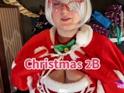 Preview 1 of 2B Nier ~ XMASS Face Sitting and Jerk Off ~ XSpaceCup