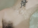 Tattooed pale babe in bathroom ⚰️